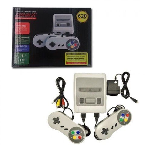 Игрова конзола Cool Baby с 620 вградени игри, и 2 джойстика, Сива
